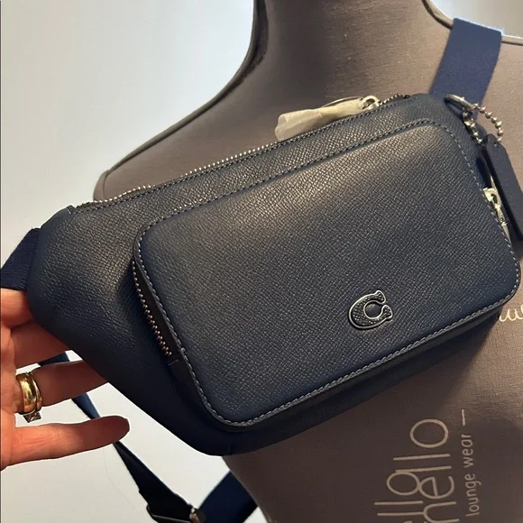 Coach Dark Blue Belt Bag - Picture 2 of 8